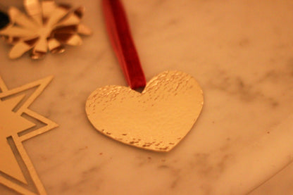 Amore, décoration murale cœur doré