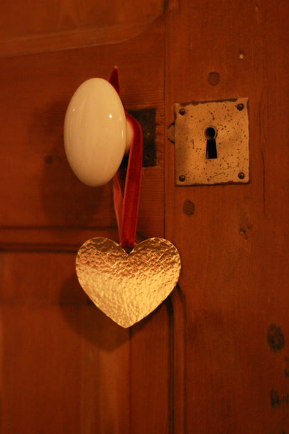 Amore, décoration murale cœur doré