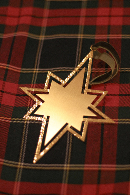 Grande Etoile martelée, décoration artisanale